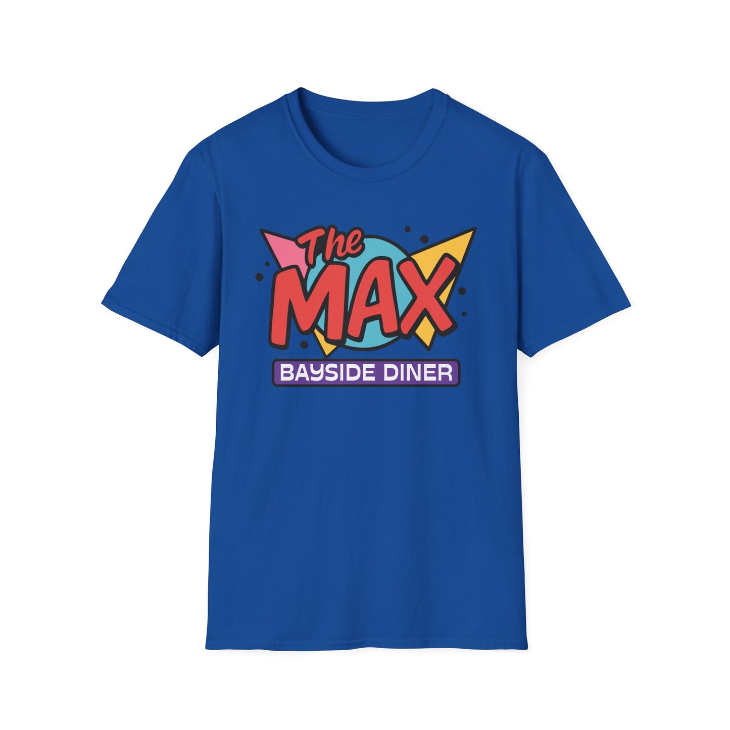 Saved by the Bell “The Max” Retro Logo T-Shirt – Bayside Diner Throwback Softstyle Unisex T-Shirt