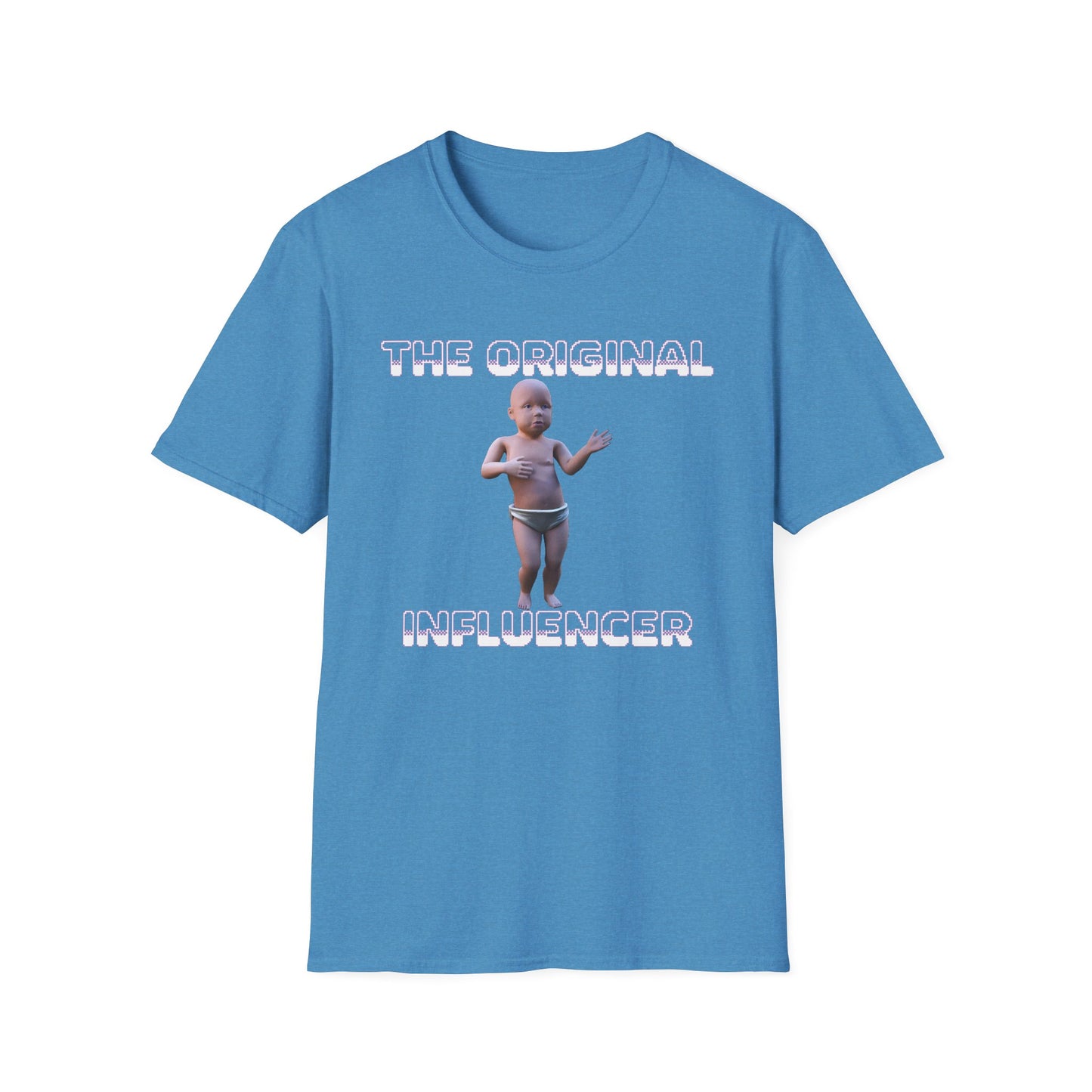 The Original Influencer - 90s Internet Dancing Baby Unisex Softstyle T-Shirt