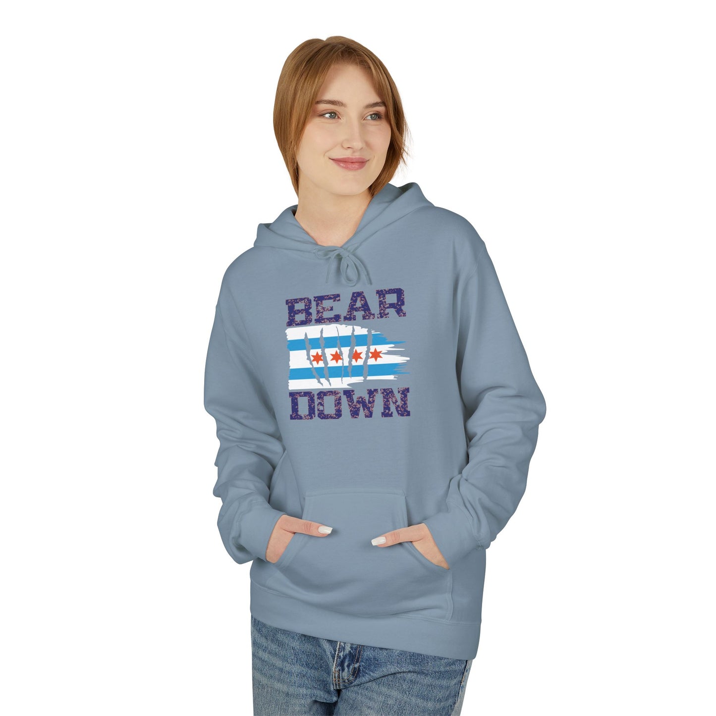 Chicago Bears 'Bear Down' Unisex Fleece Hoodie - Perfect for Game Day & Casual Wear