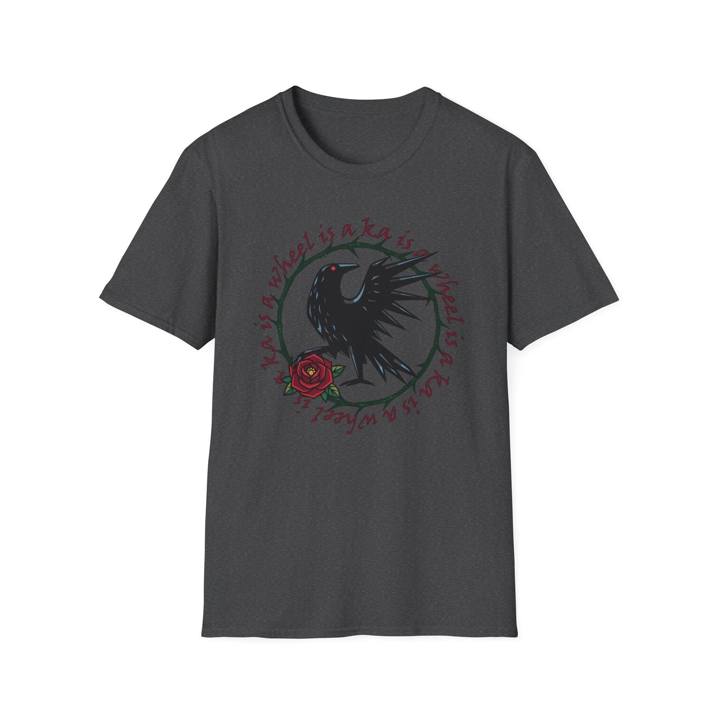 Ka Is a Wheel — Crow & Rose Sigil Tee (Dark Tower × The Stand Tribute) Unisex T-Shirt