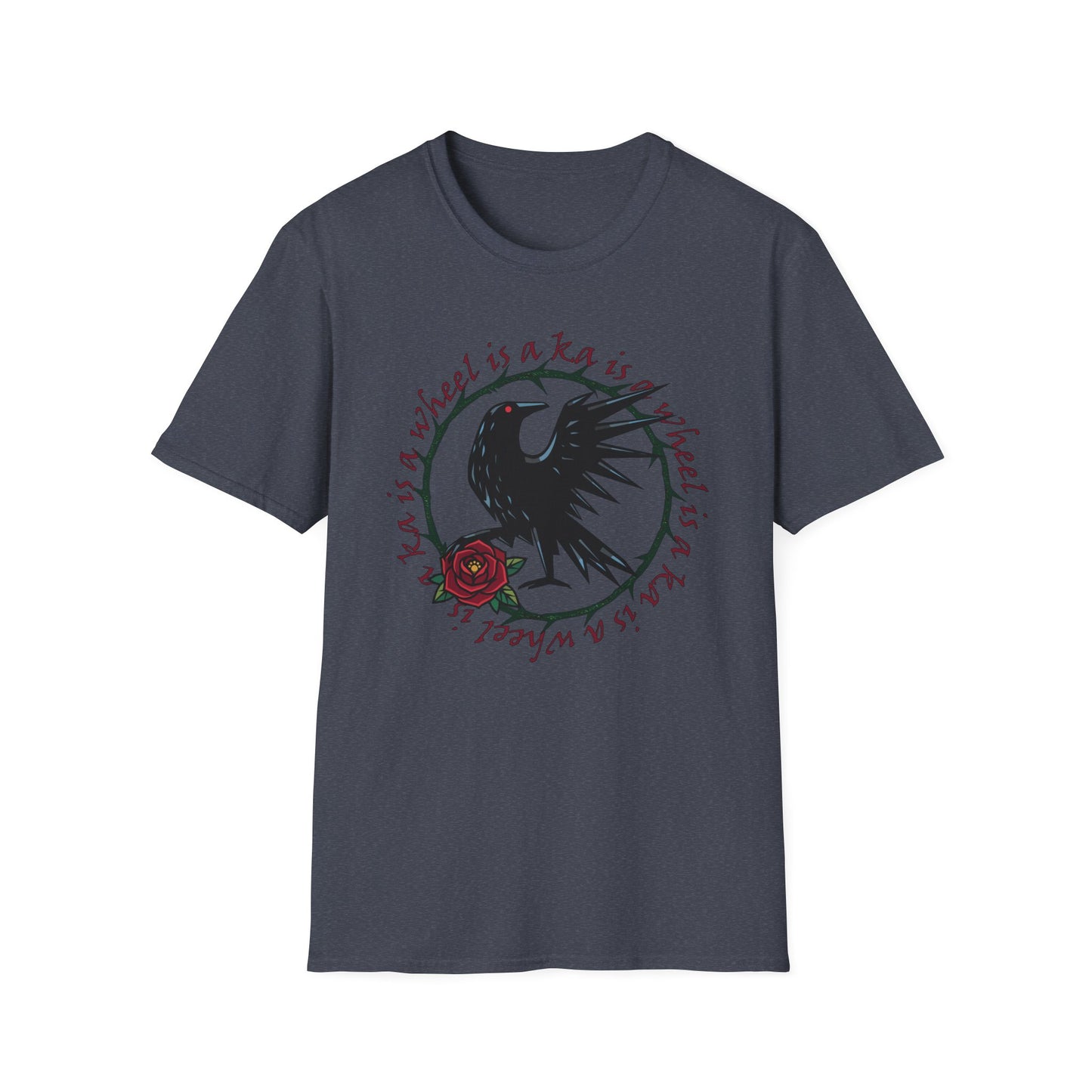 Ka Is a Wheel — Crow & Rose Sigil Tee (Dark Tower × The Stand Tribute) Unisex T-Shirt