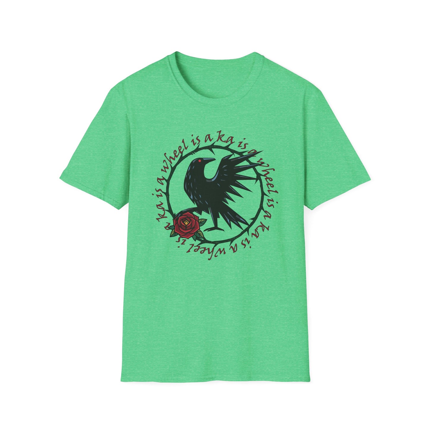 Ka Is a Wheel — Crow & Rose Sigil Tee (Dark Tower × The Stand Tribute) Unisex T-Shirt