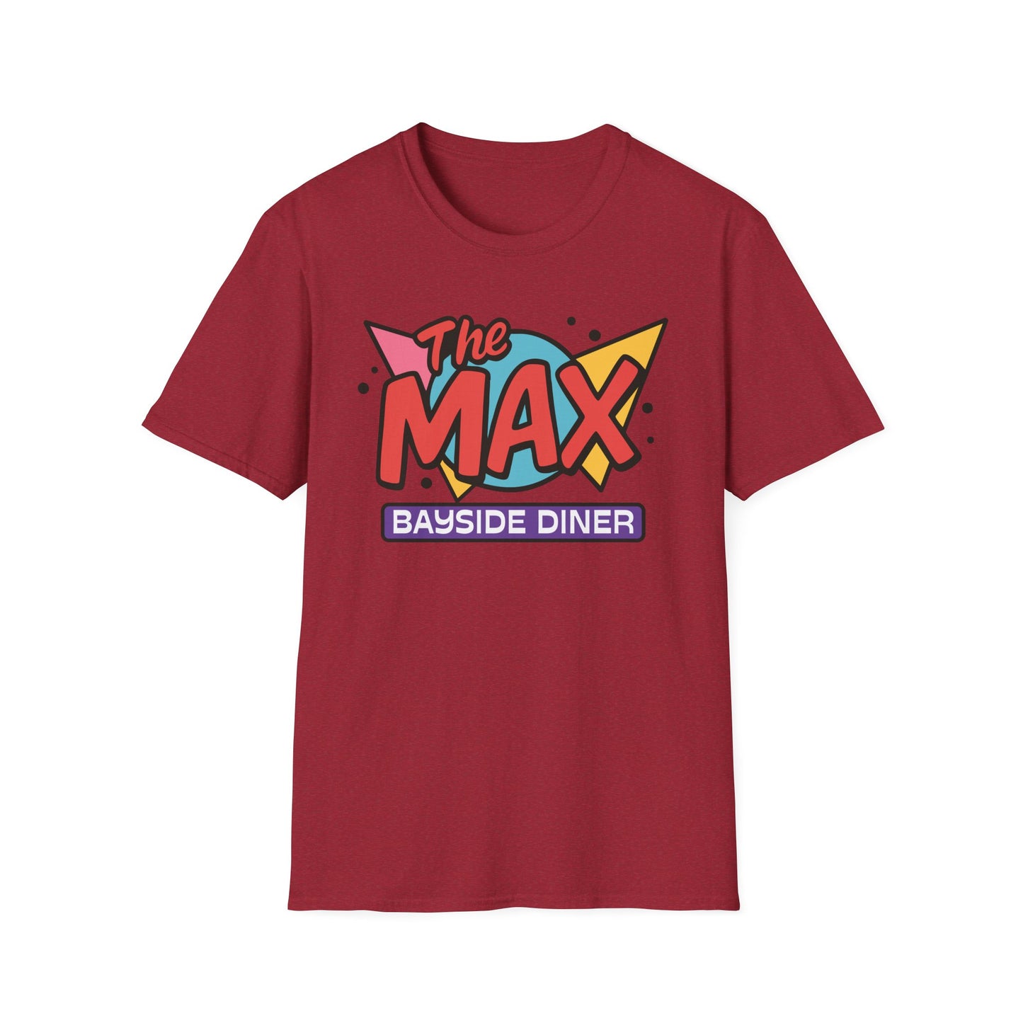 Saved by the Bell “The Max” Retro Logo T-Shirt – Bayside Diner Throwback Softstyle Unisex T-Shirt