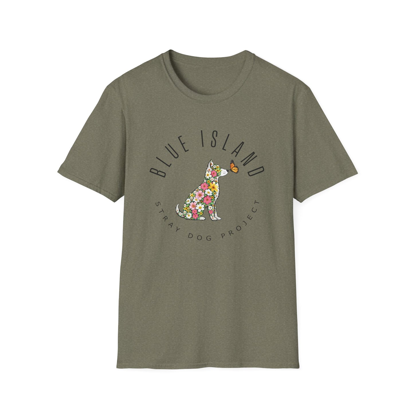 Blue Island Stray Dog Project Spring Tee (Adult Unisex sizes)