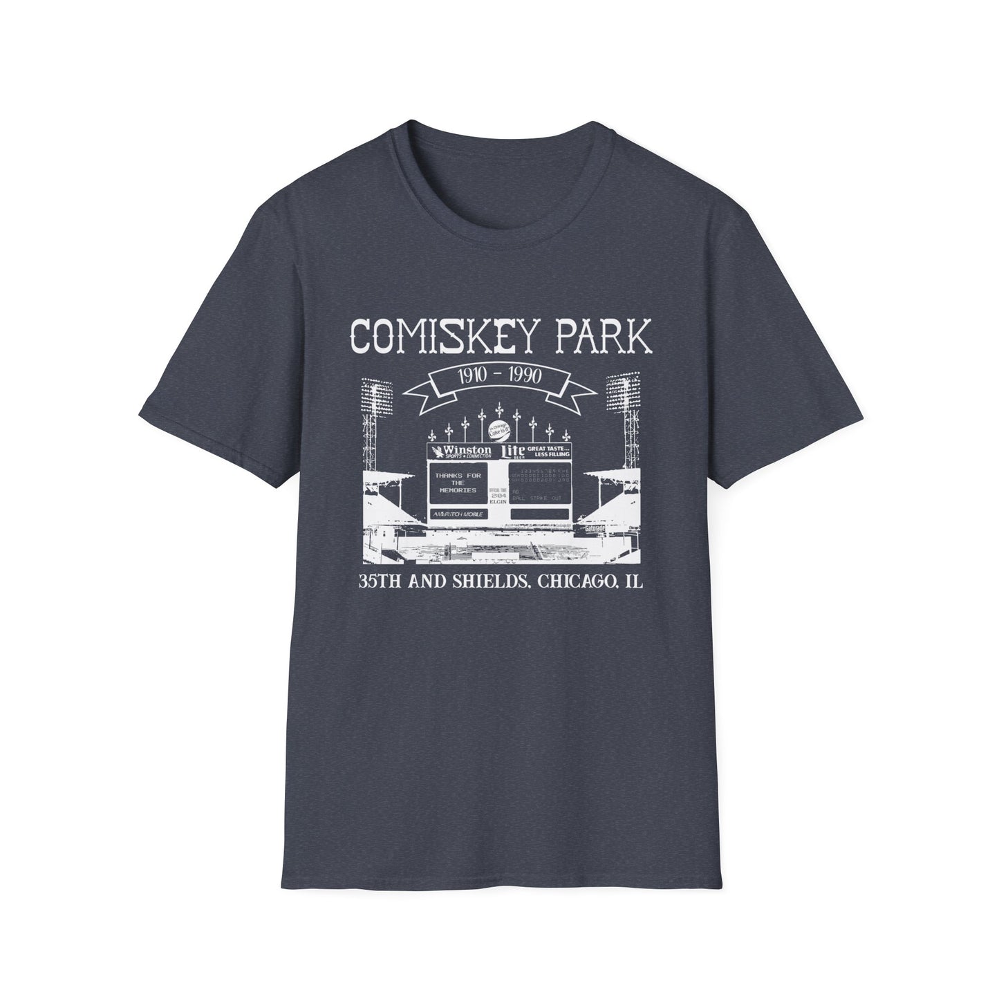 Old Comiskey Scoreboard 1910-1990 Chicago T-Shirt