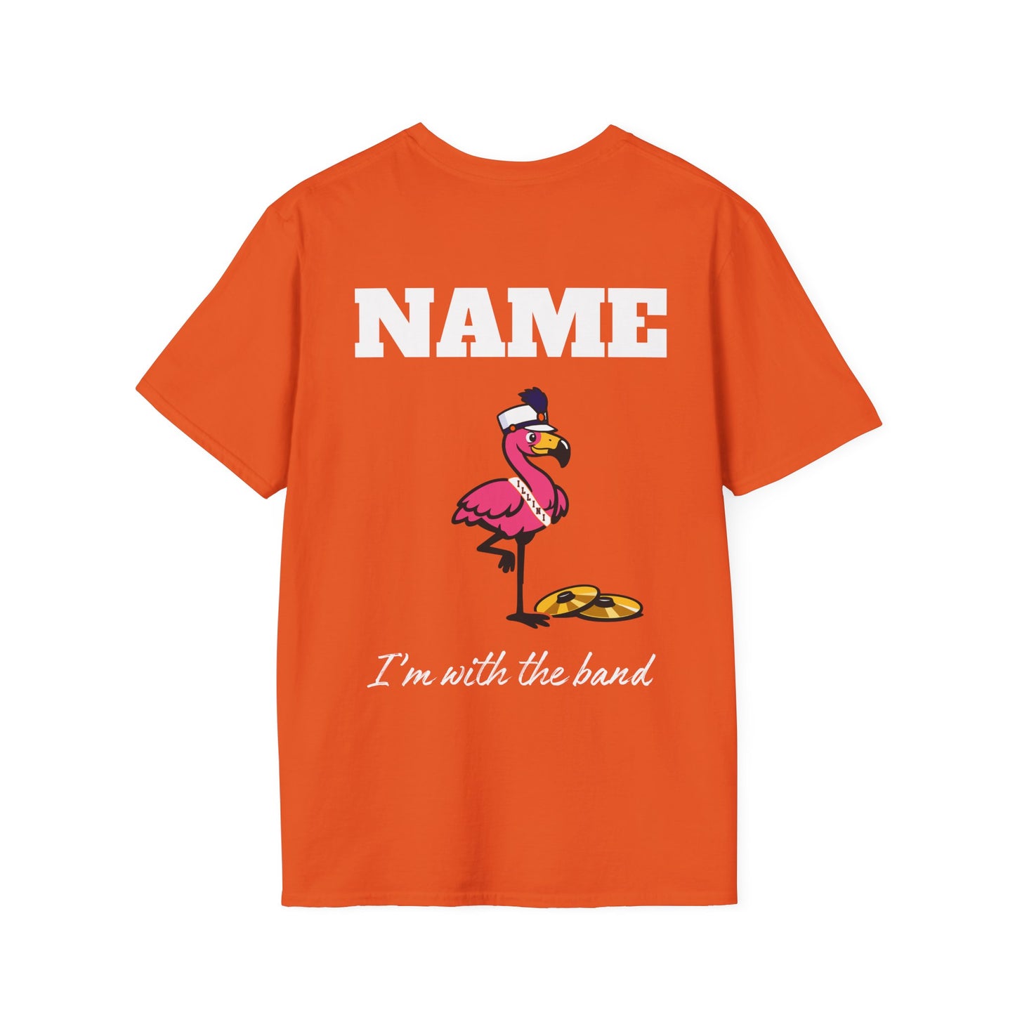 Marching Illini Drumline - Party Chicken Personalized Cymbals T-Shirt