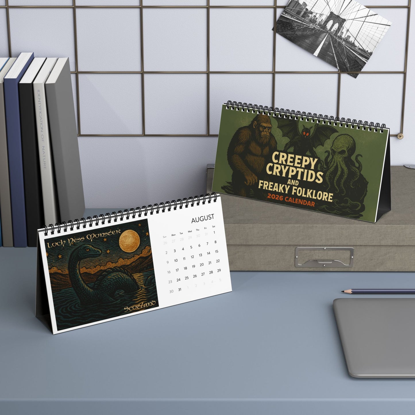 Creepy Cryptids & Freaky Folklore 2026 Desktop Calendar
