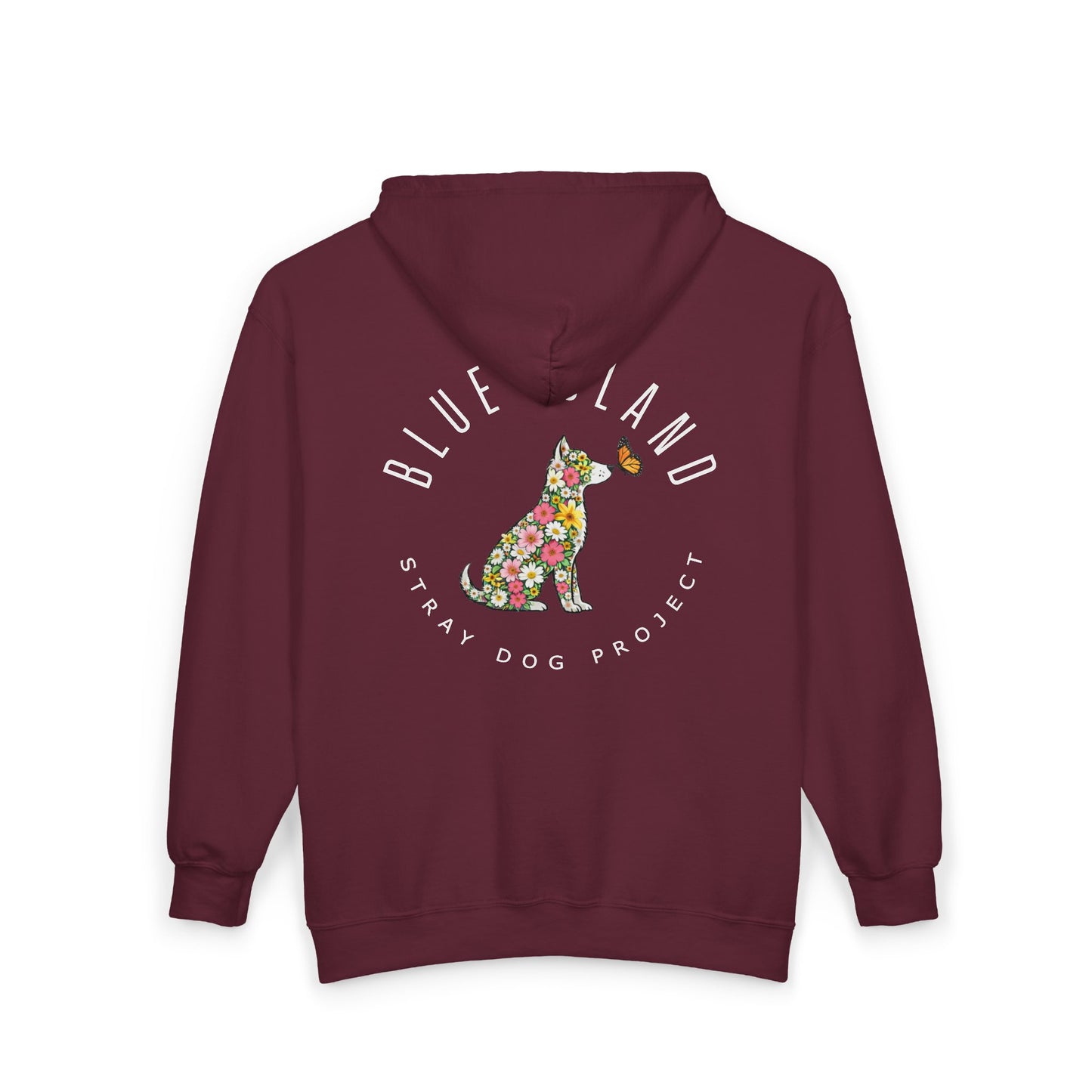 Blue Island Stray Dog Project Spring Hoodie (Adult Unisex sizes)