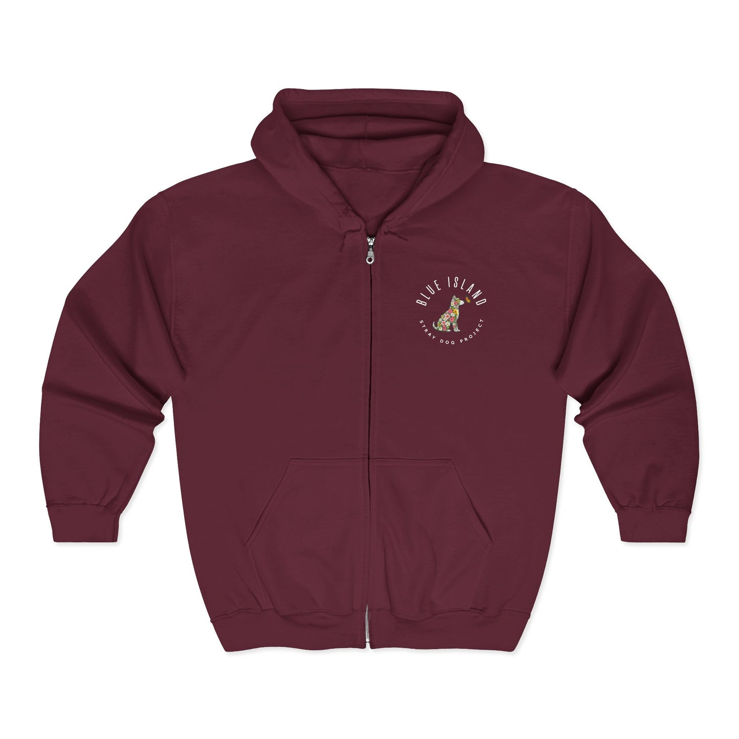 Blue Island Stray Dog Project Spring Hoodie (Adult Unisex sizes)