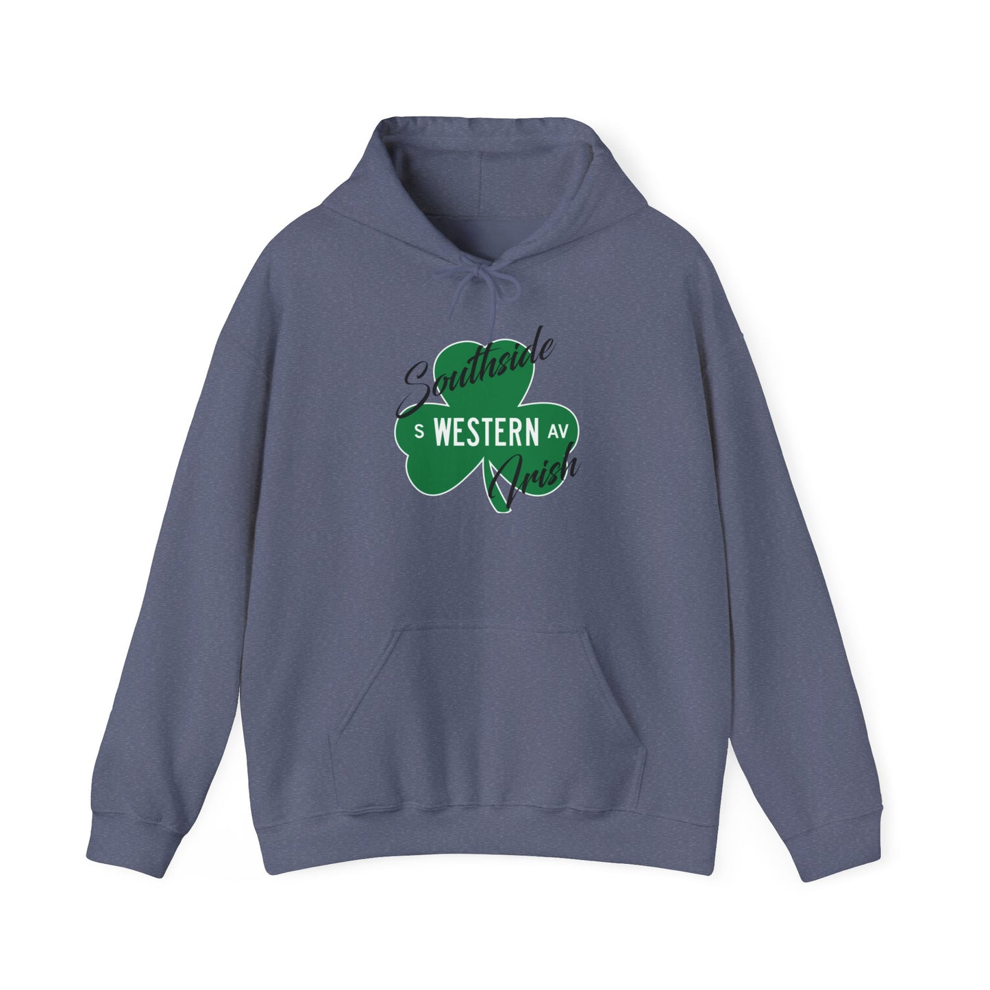 Chicago Southside Irish St. Patrick's Day Parade Western Avenue Shamrock Hooded Sweatshirt