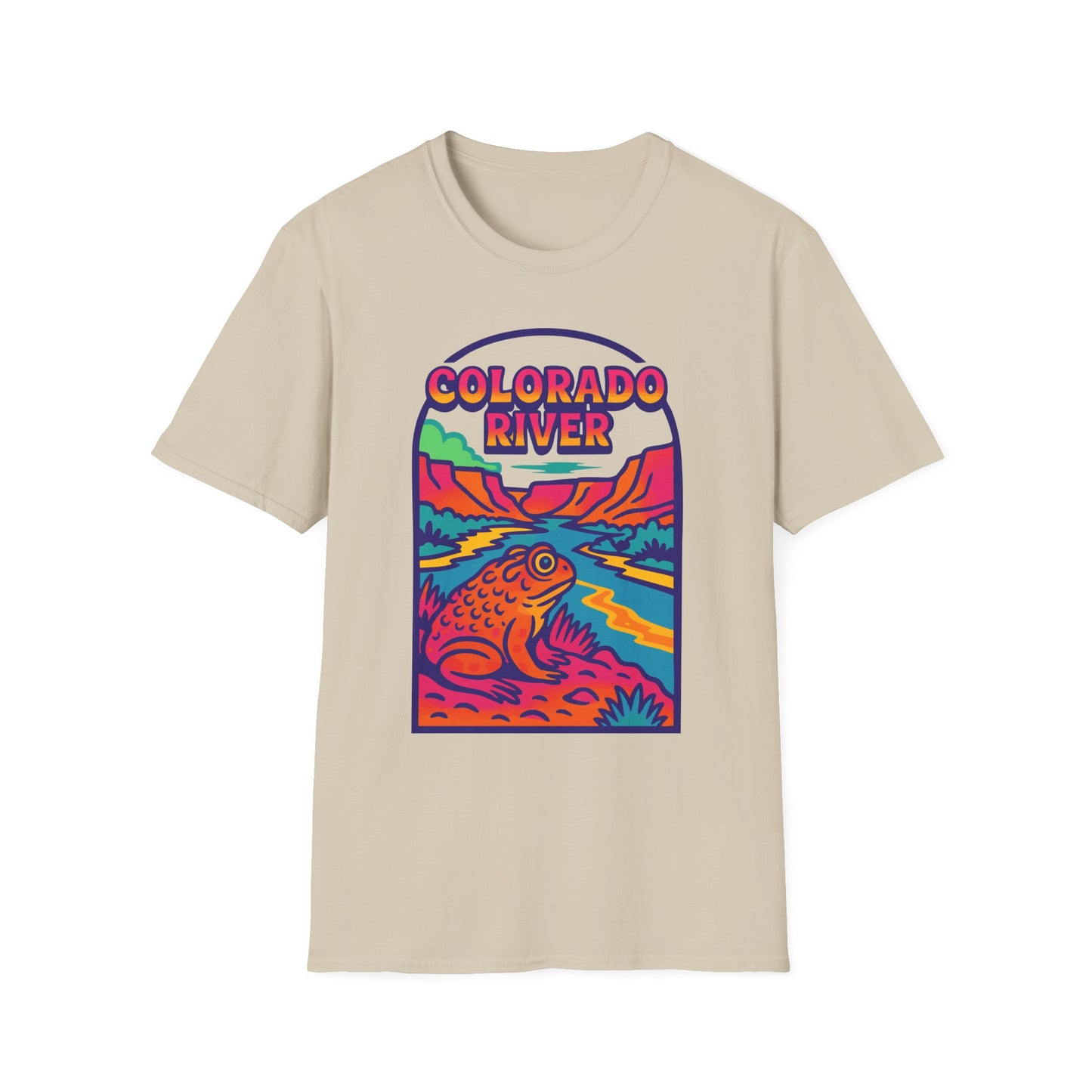 Trippy Colorado River Toad Softstyle Unisex T-Shirt