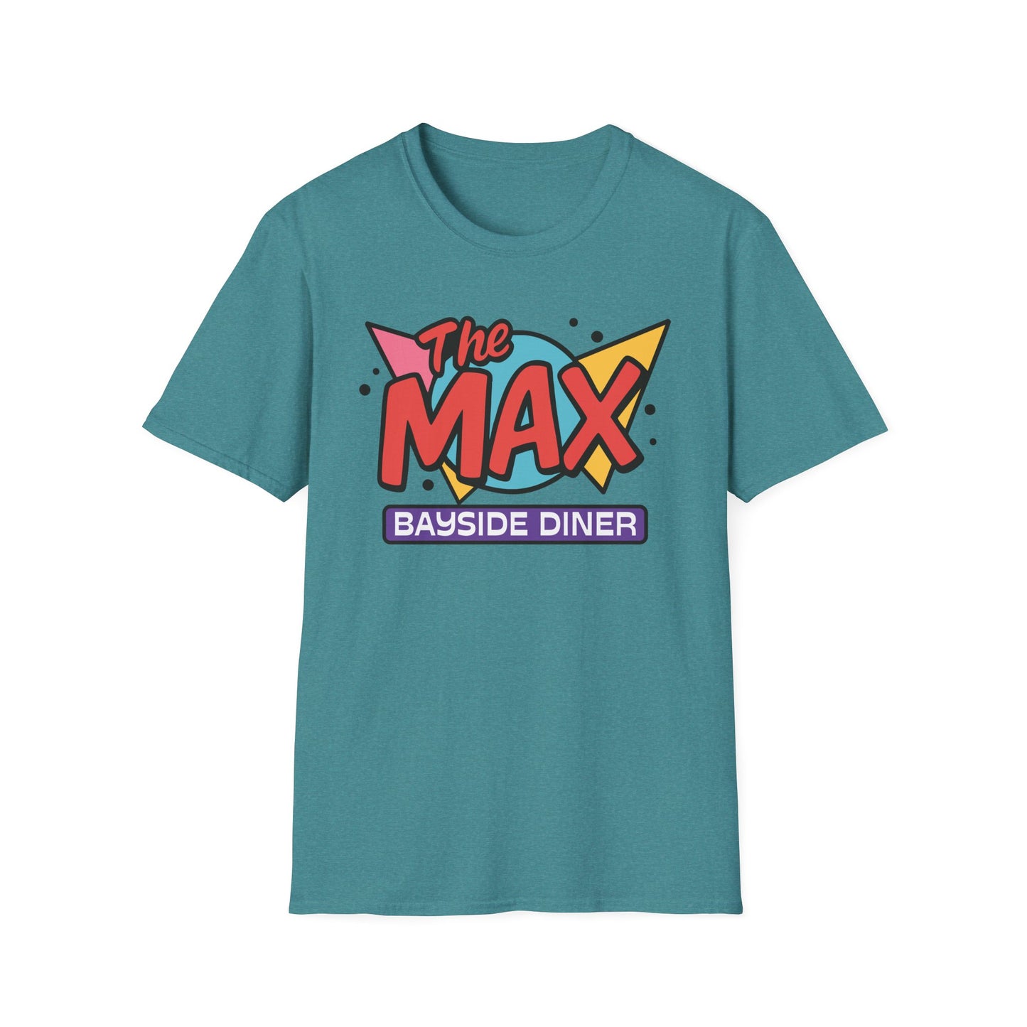 Saved by the Bell “The Max” Retro Logo T-Shirt – Bayside Diner Throwback Softstyle Unisex T-Shirt