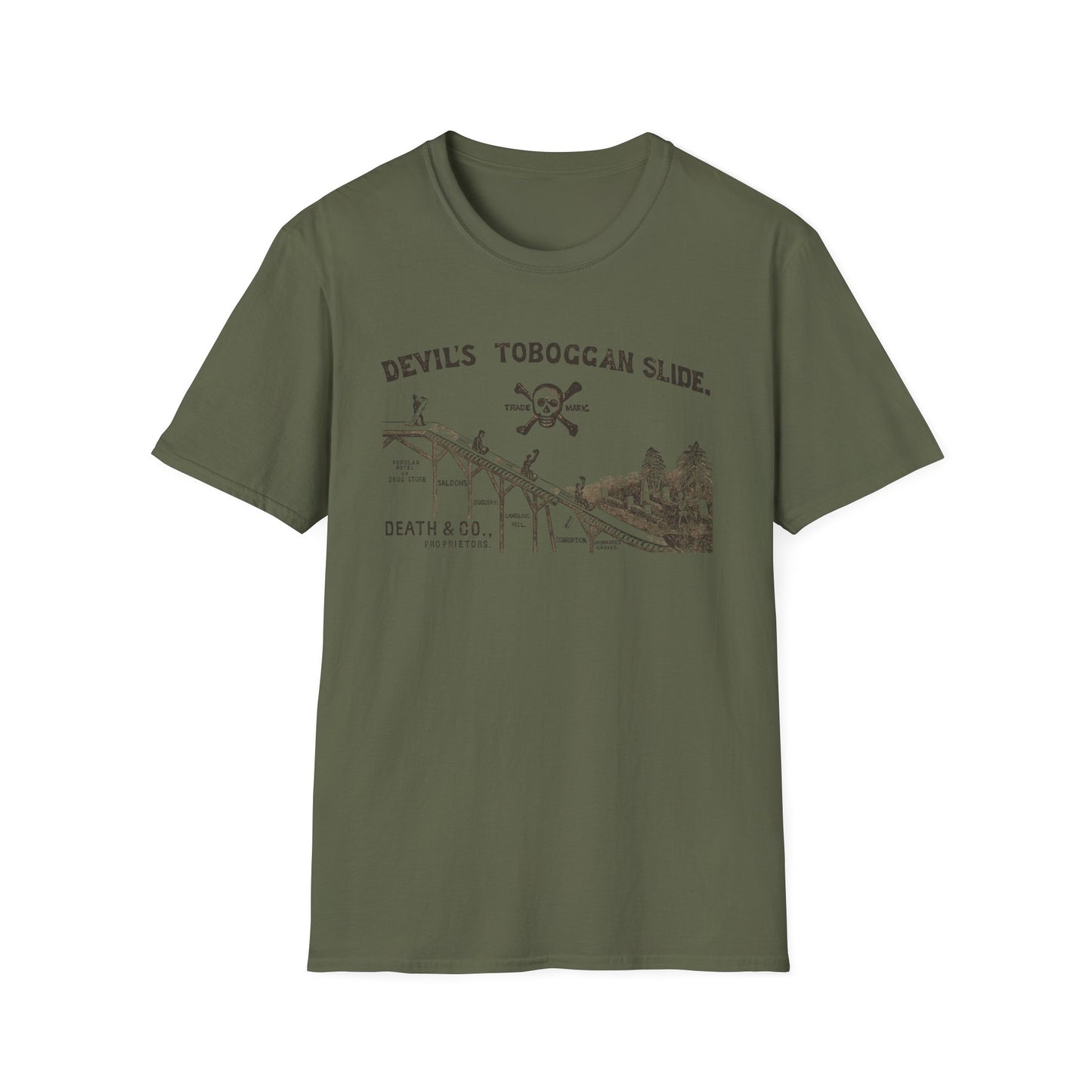 Devil's Toboggan Slide - Early 20th Century Temperance Movement T-shirt