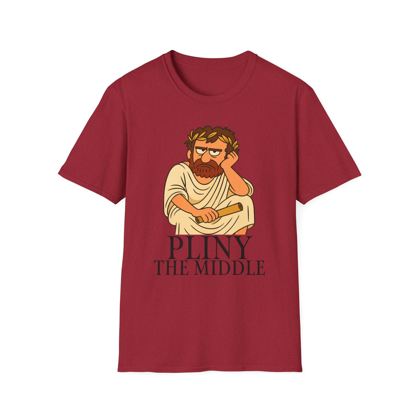 Pliny the Middle – Grumpy Philosopher Middle Child Unisex Softstyle T-Shirt