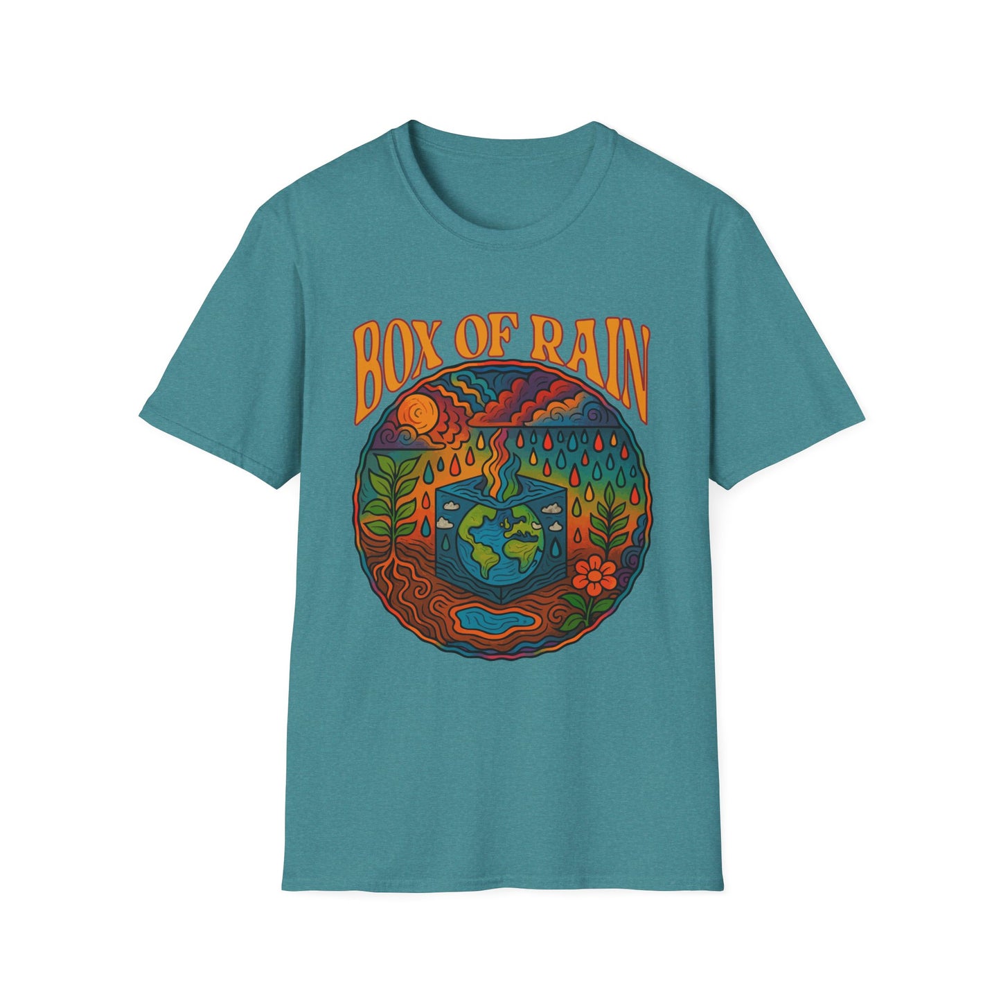 Box of Rain Cosmic Grateful Dead Softstyle Unisex T-Shirt