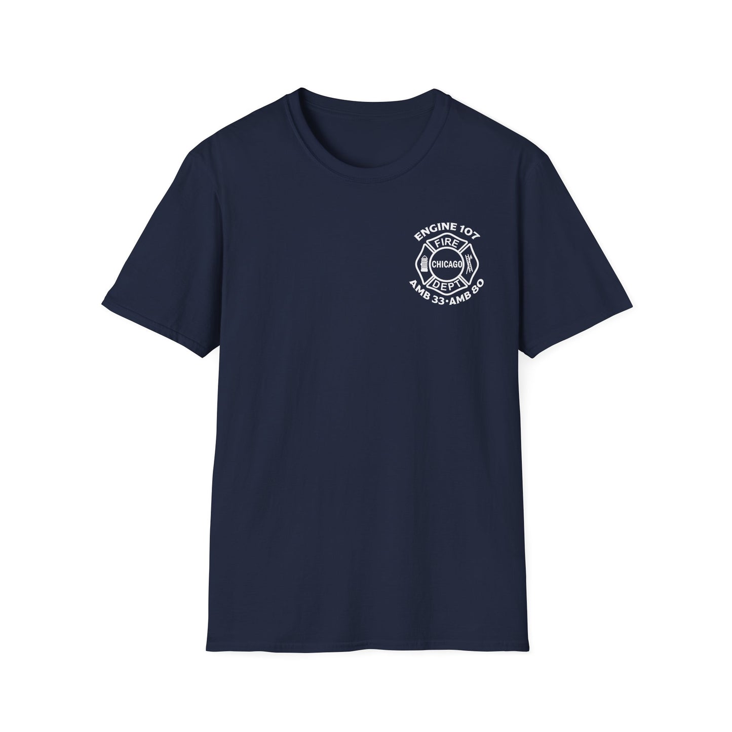 Chicago Fire Department Engine 107 – West Side Warriors Unisex T-Shirt