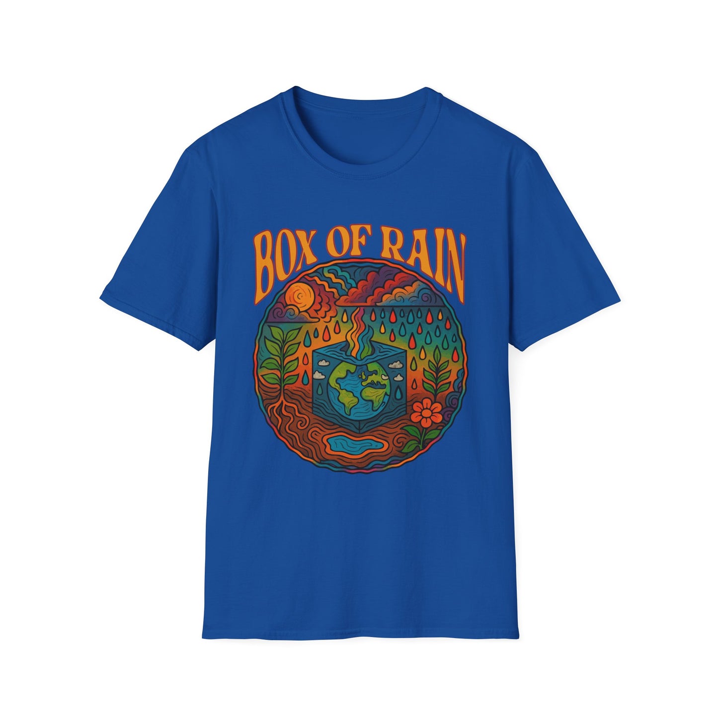 Box of Rain Cosmic Grateful Dead Softstyle Unisex T-Shirt