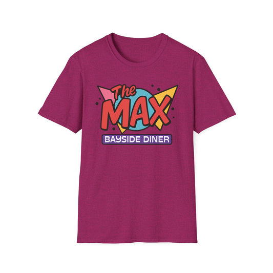 Saved by the Bell “The Max” Retro Logo T-Shirt – Bayside Diner Throwback Softstyle Unisex T-Shirt