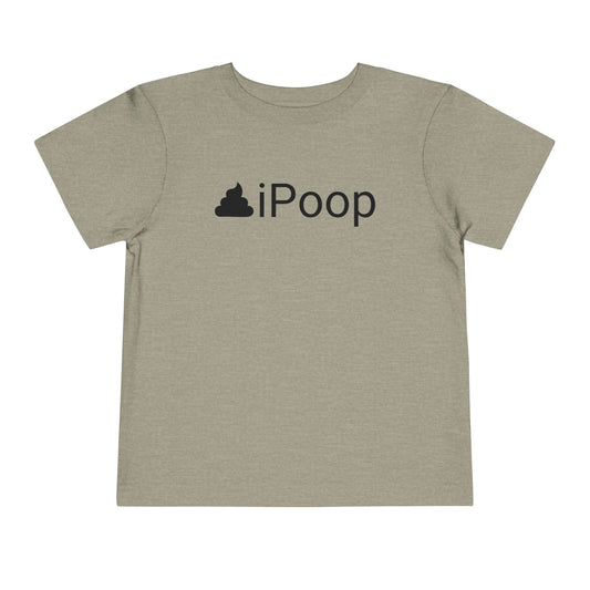 Funny "iPoop" Novelty Toddler T-Shirt - Sizes 2T-5T