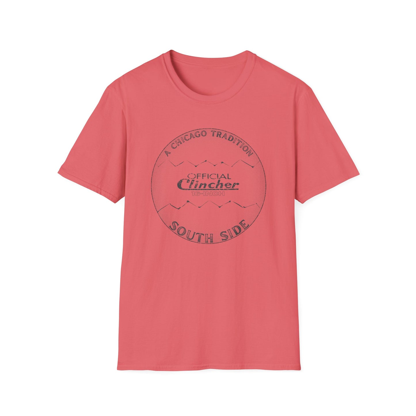 16-Inch Softball - A Chicago Tradition - Unisex Softstyle T-shirt