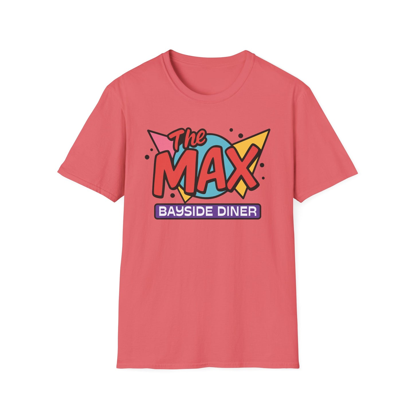 Saved by the Bell “The Max” Retro Logo T-Shirt – Bayside Diner Throwback Softstyle Unisex T-Shirt