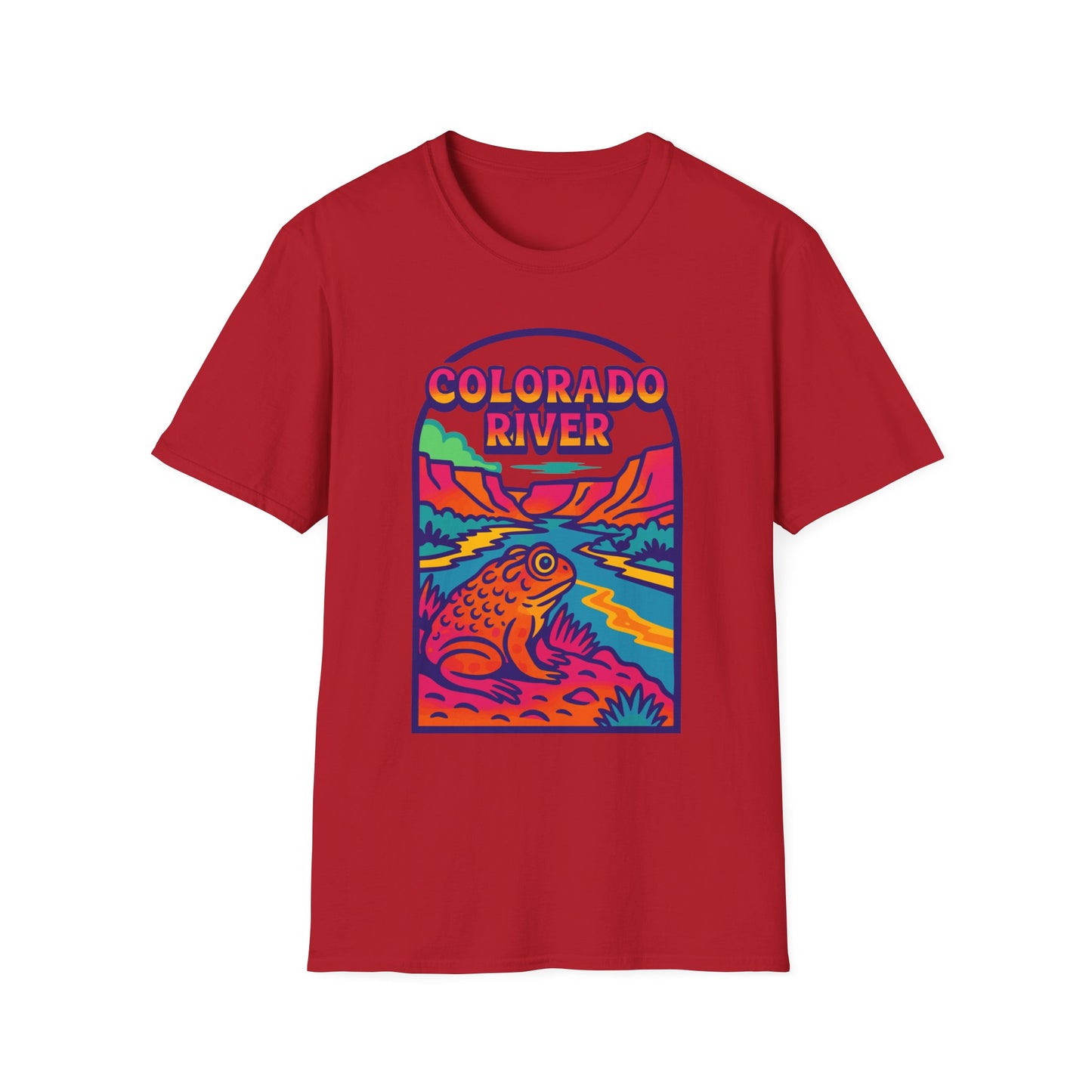 Trippy Colorado River Toad Softstyle Unisex T-Shirt