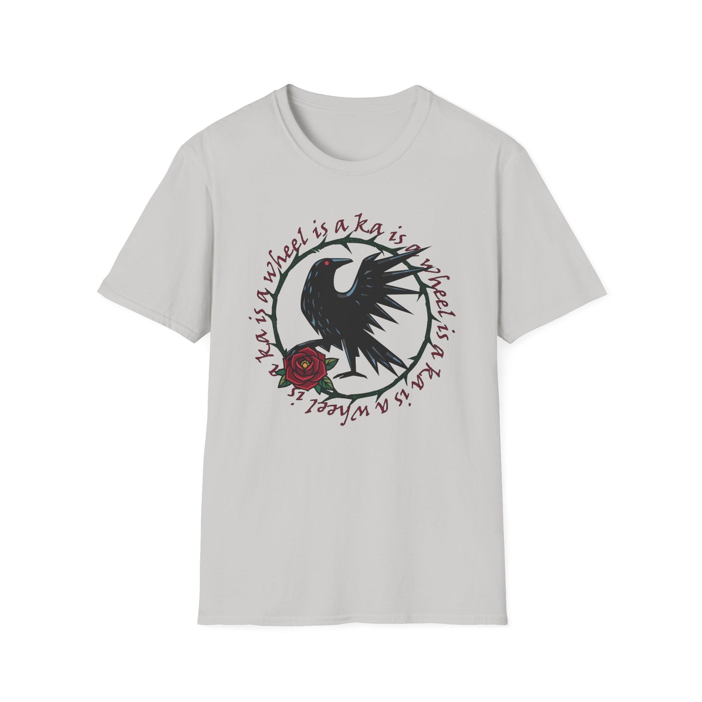 Ka Is a Wheel — Crow & Rose Sigil Tee (Dark Tower × The Stand Tribute) Unisex T-Shirt