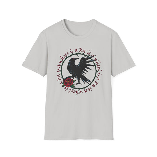 Ka Is a Wheel — Crow & Rose Sigil Tee (Dark Tower × The Stand Tribute) Unisex T-Shirt