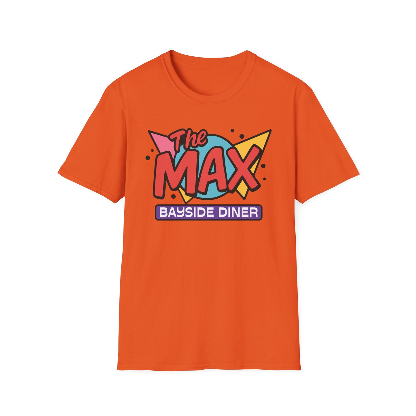Saved by the Bell “The Max” Retro Logo T-Shirt – Bayside Diner Throwback Softstyle Unisex T-Shirt