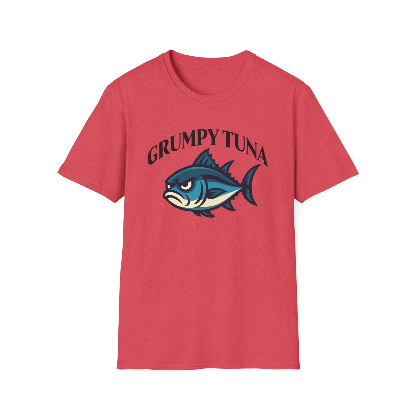 Grumpy Tuna Sad Fish Softstyle Unisex T-Shirt