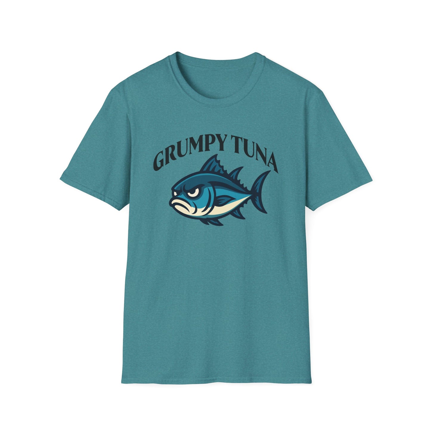 Grumpy Tuna Sad Fish Softstyle Unisex T-Shirt