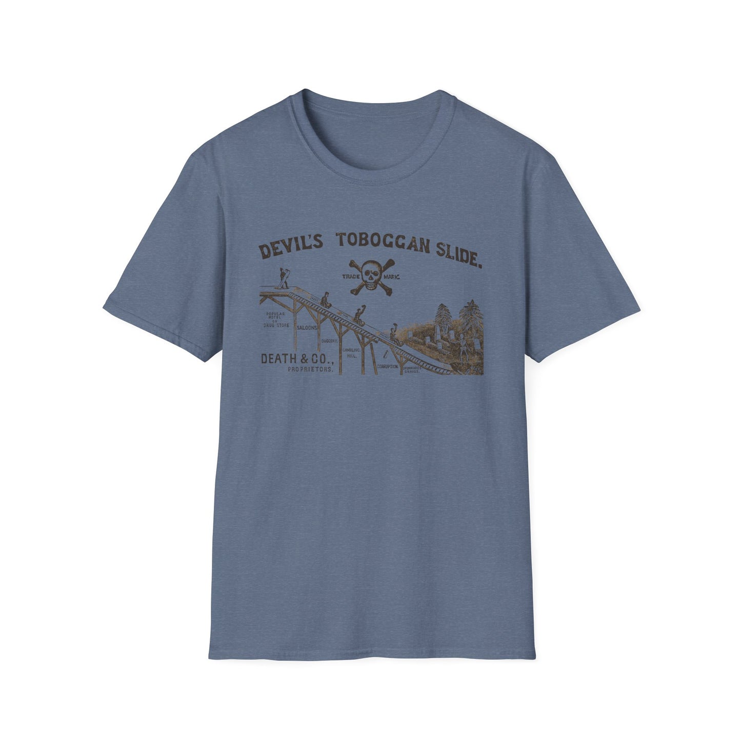 Devil's Toboggan Slide - Early 20th Century Temperance Movement T-shirt