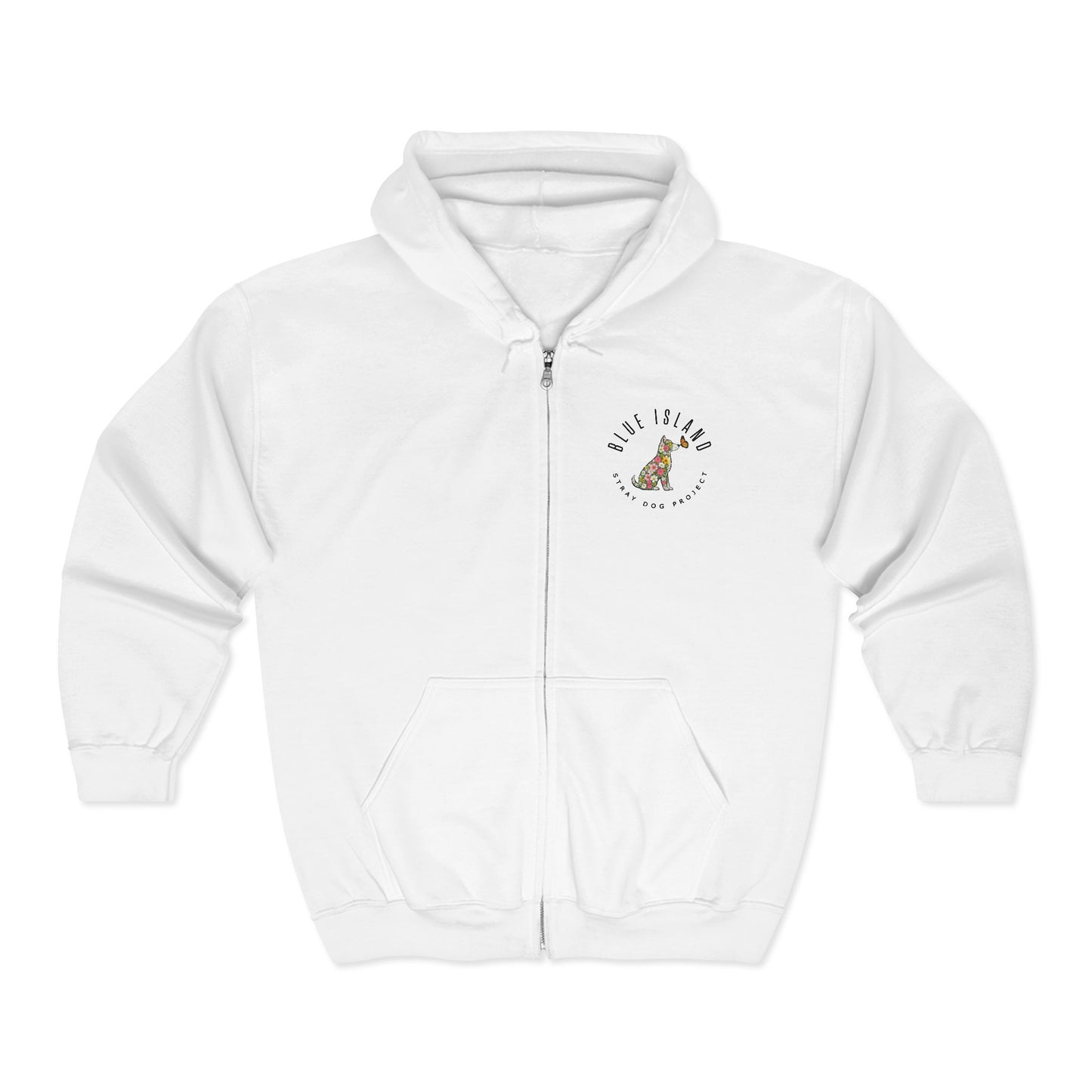 Blue Island Stray Dog Project Spring Hoodie (Adult Unisex sizes)