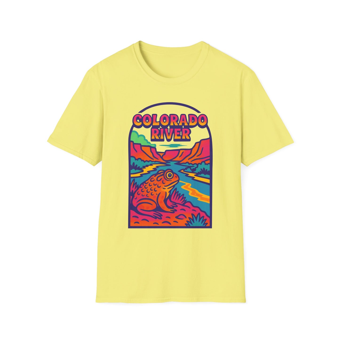 Trippy Colorado River Toad Softstyle Unisex T-Shirt