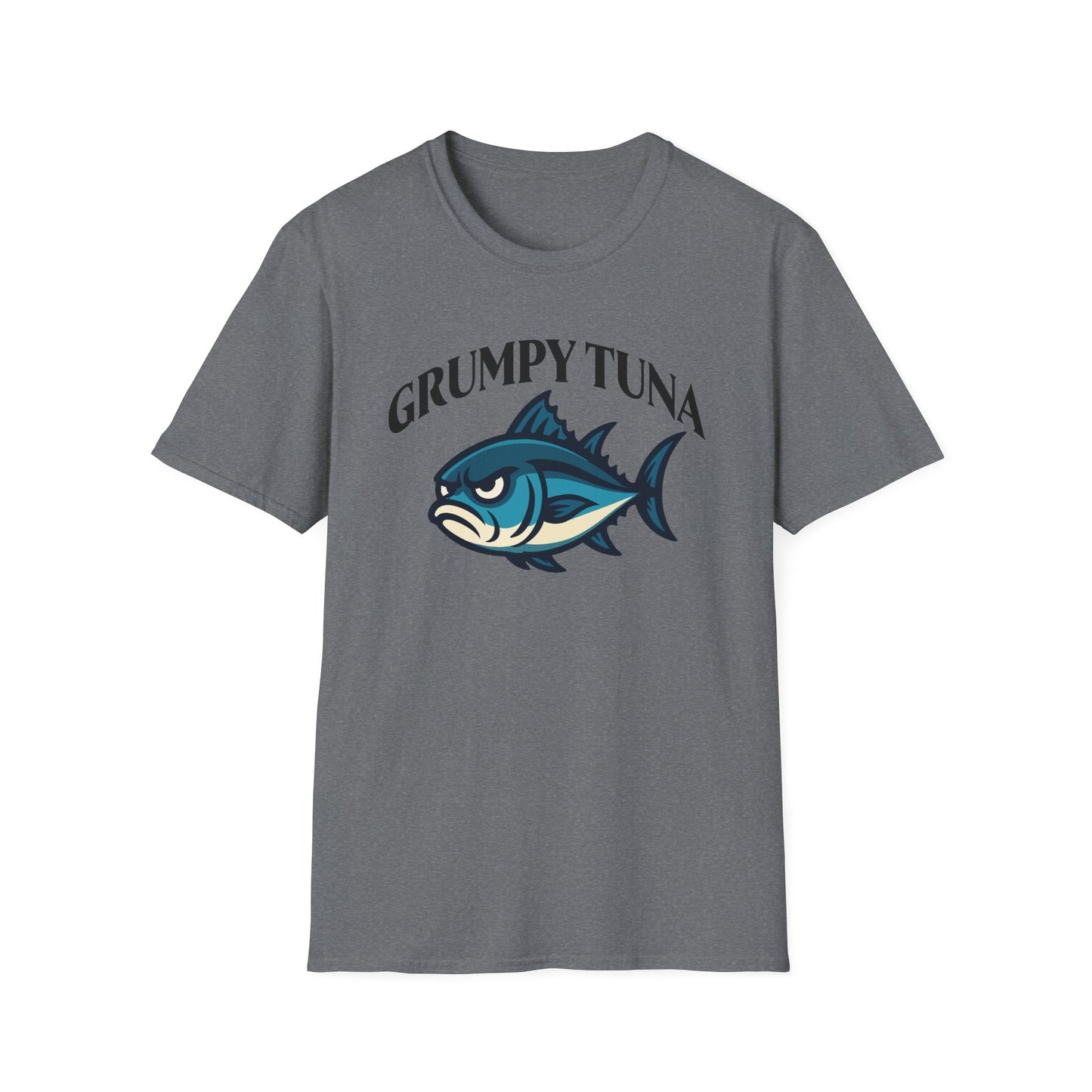 Grumpy Tuna Sad Fish Softstyle Unisex T-Shirt