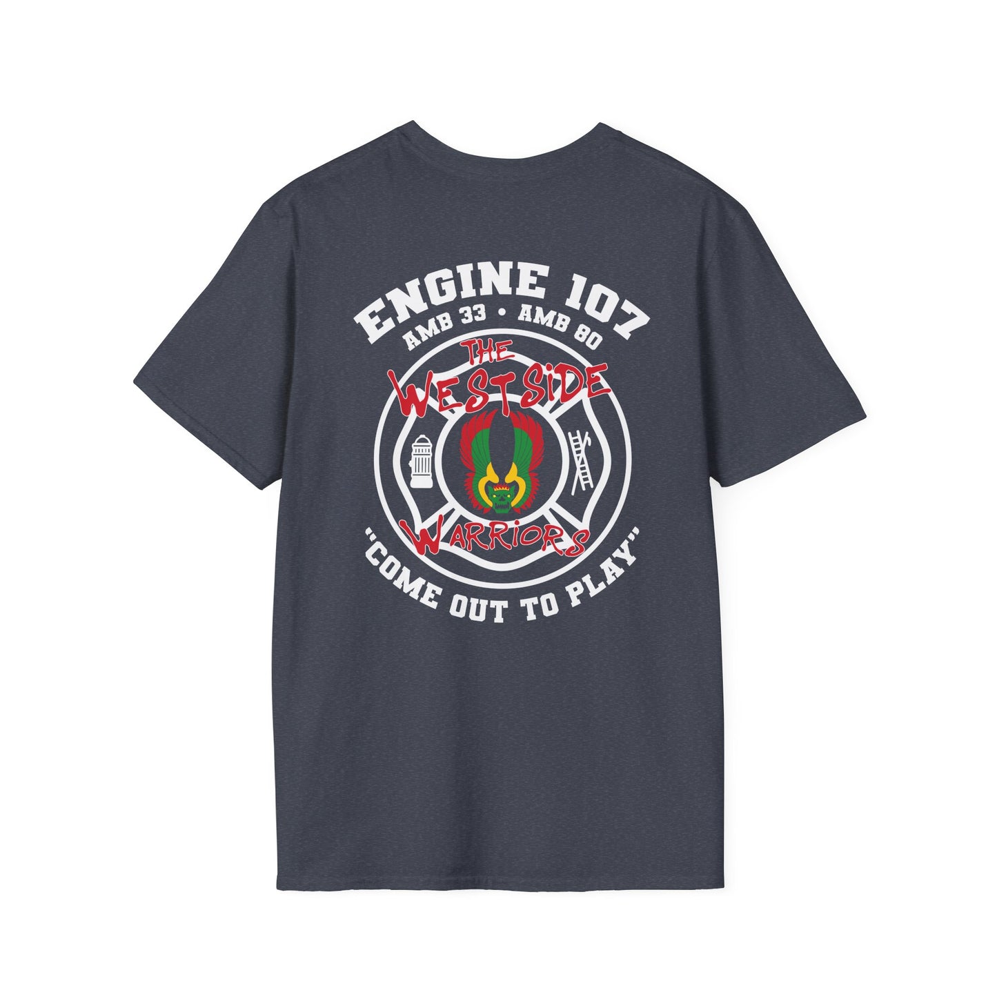 Chicago Fire Department Engine 107 – West Side Warriors Unisex T-Shirt