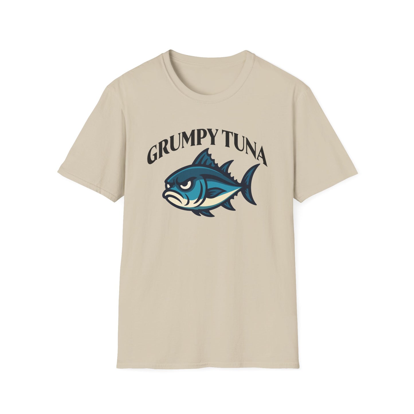 Grumpy Tuna Sad Fish Softstyle Unisex T-Shirt