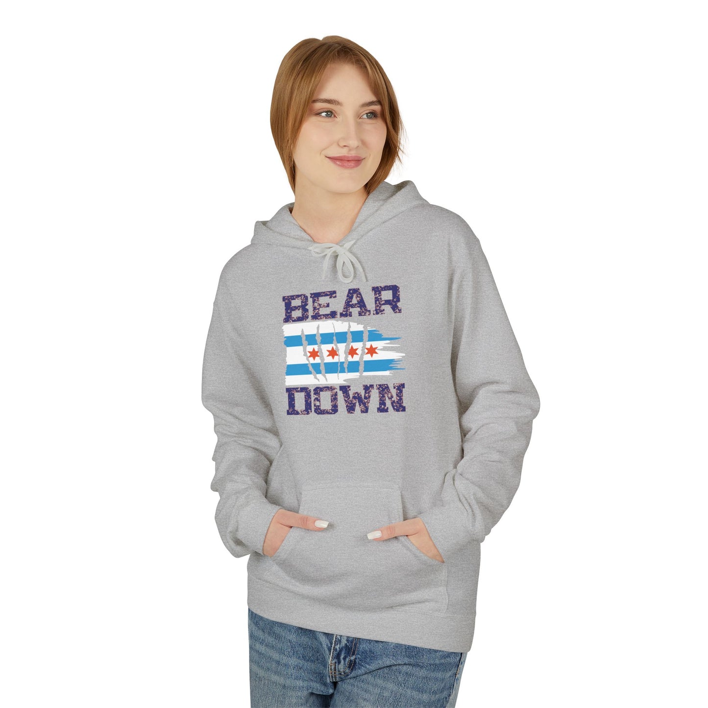 Chicago Bears 'Bear Down' Unisex Fleece Hoodie - Perfect for Game Day & Casual Wear