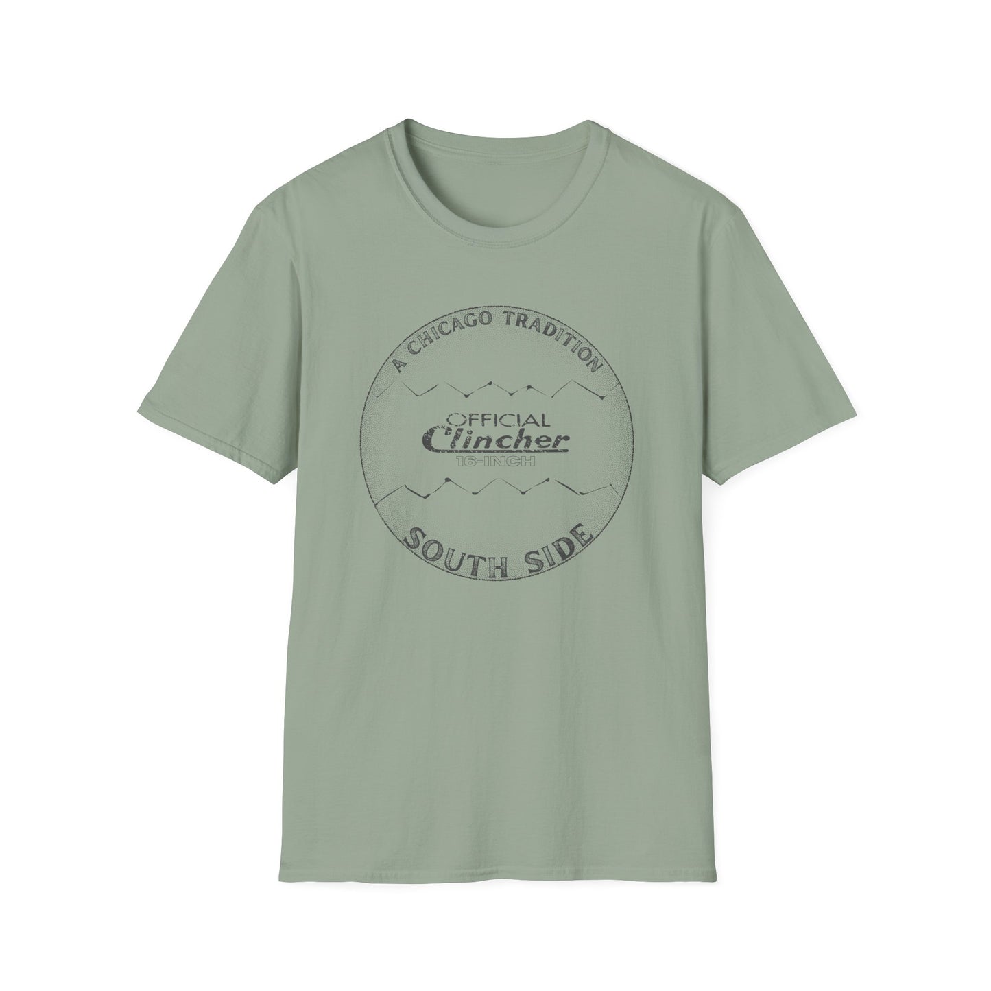 16-Inch Softball - A Chicago Tradition - Unisex Softstyle T-shirt