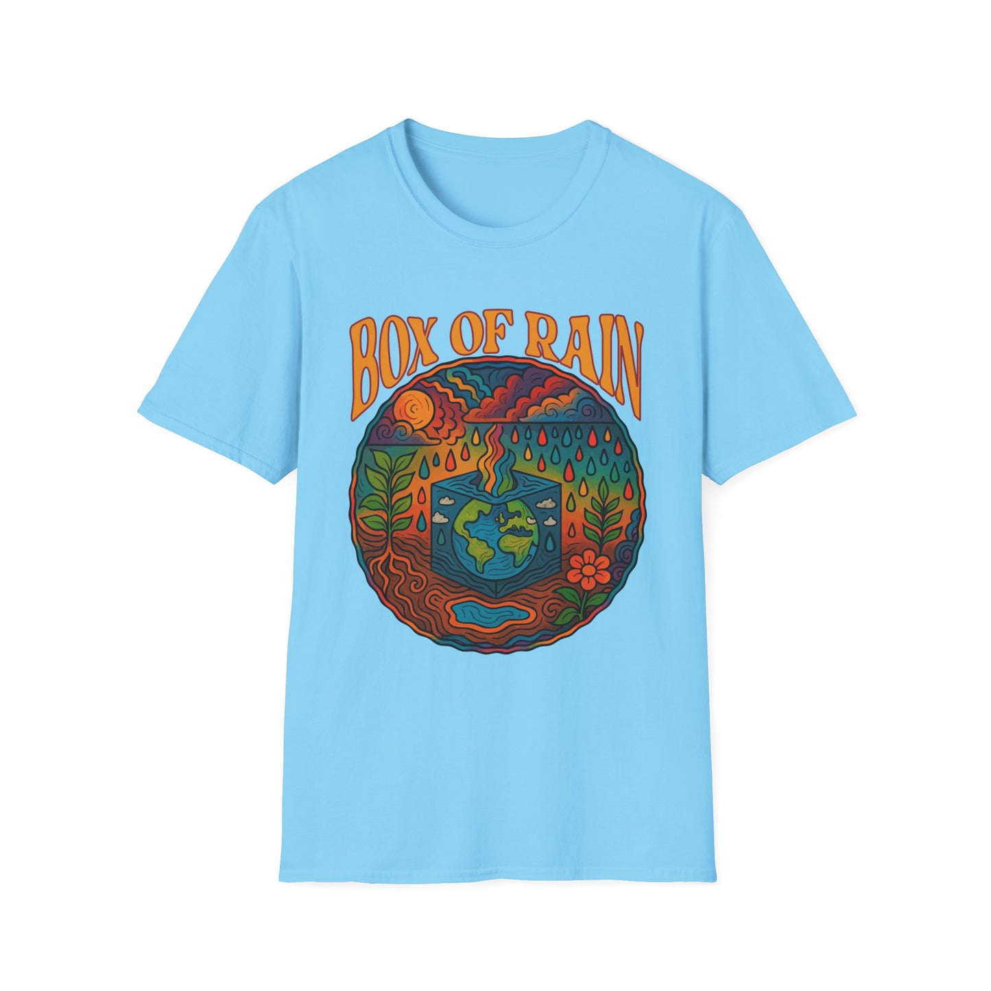 Box of Rain Cosmic Grateful Dead Softstyle Unisex T-Shirt