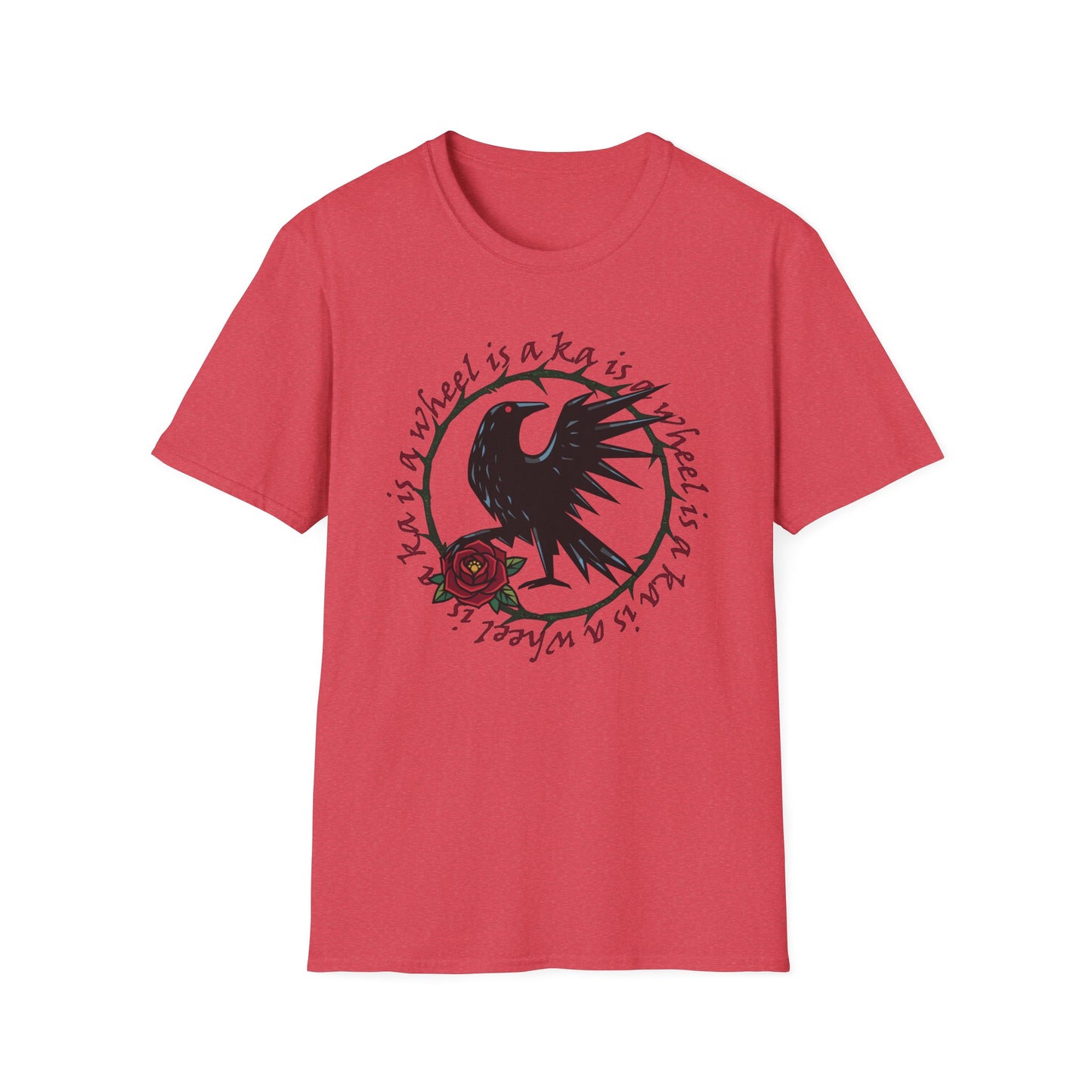 Ka Is a Wheel — Crow & Rose Sigil Tee (Dark Tower × The Stand Tribute) Unisex T-Shirt