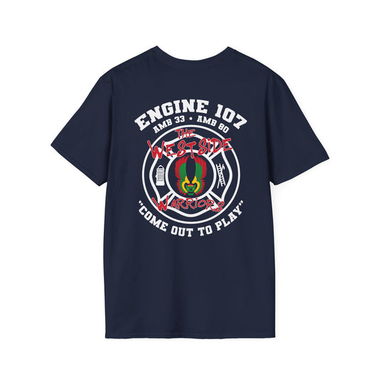 Chicago Fire Department Engine 107 – West Side Warriors Unisex T-Shirt