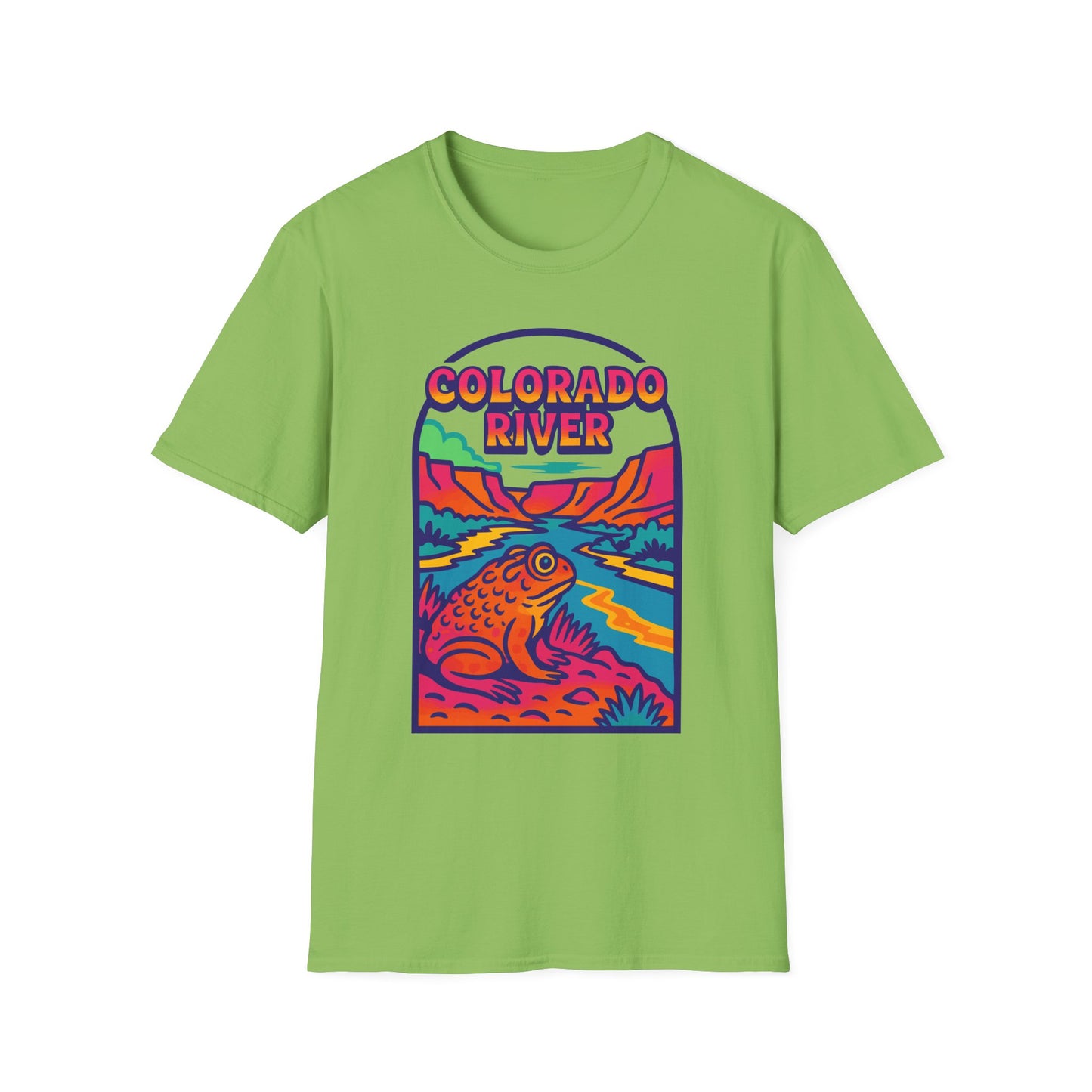 Trippy Colorado River Toad Softstyle Unisex T-Shirt