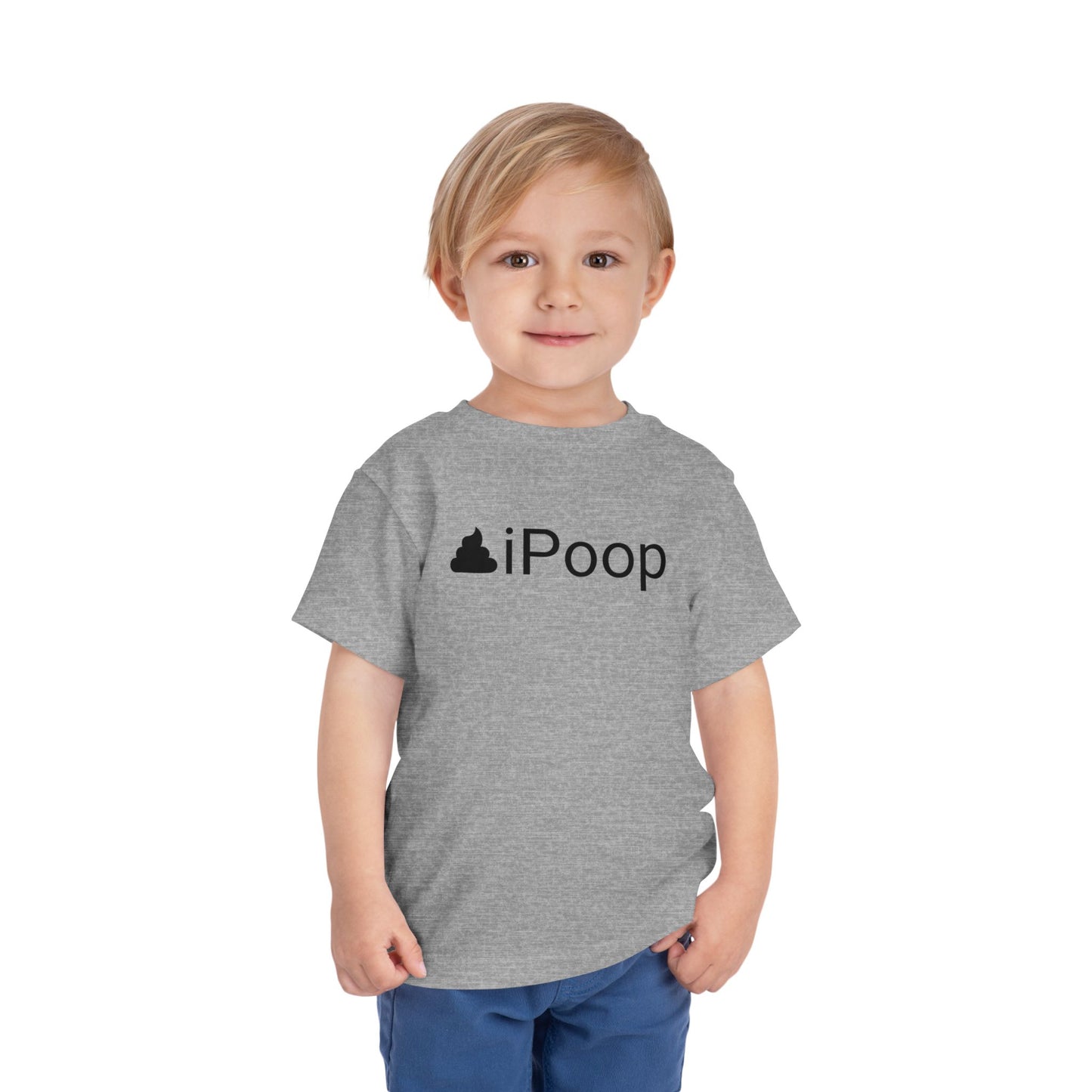 Funny "iPoop" Novelty Toddler T-Shirt - Sizes 2T-5T