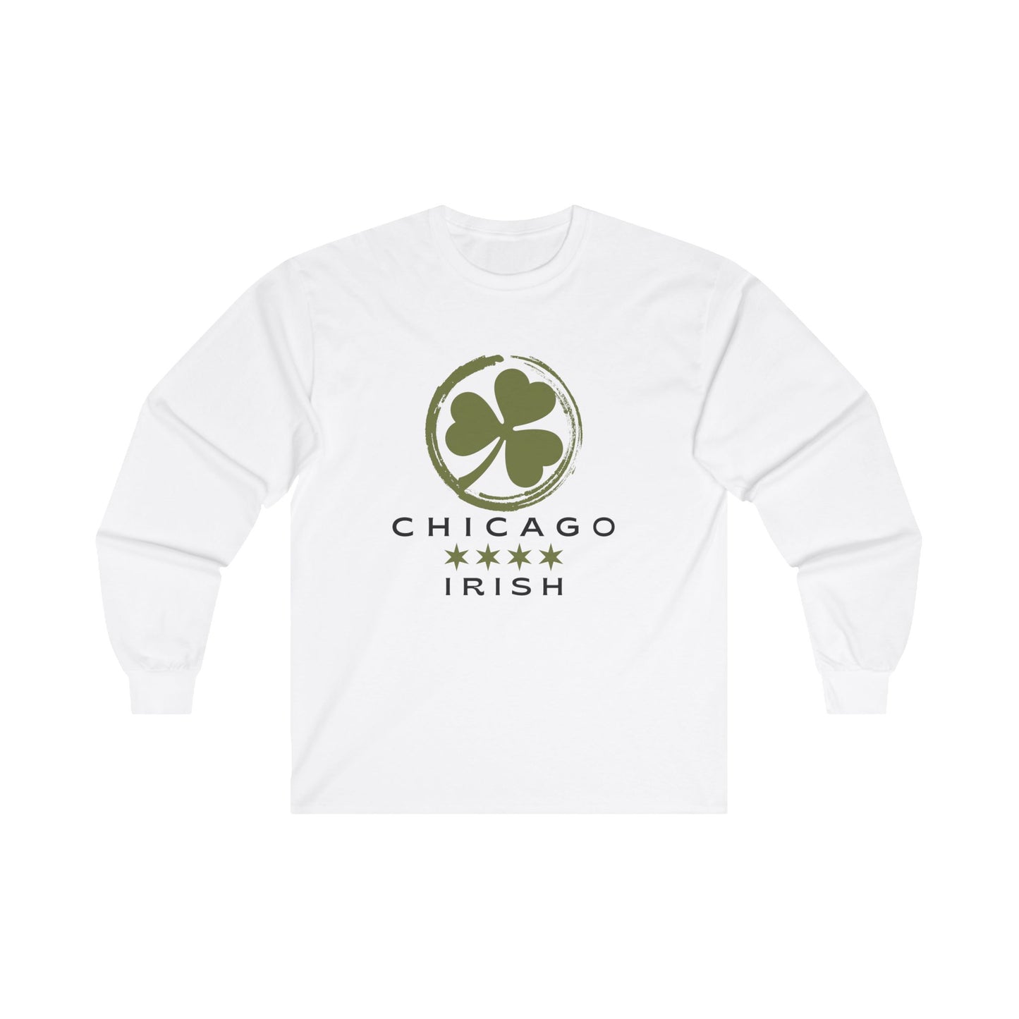 BIG and TALL Chicago Irish Long-Sleeve T-Shirt