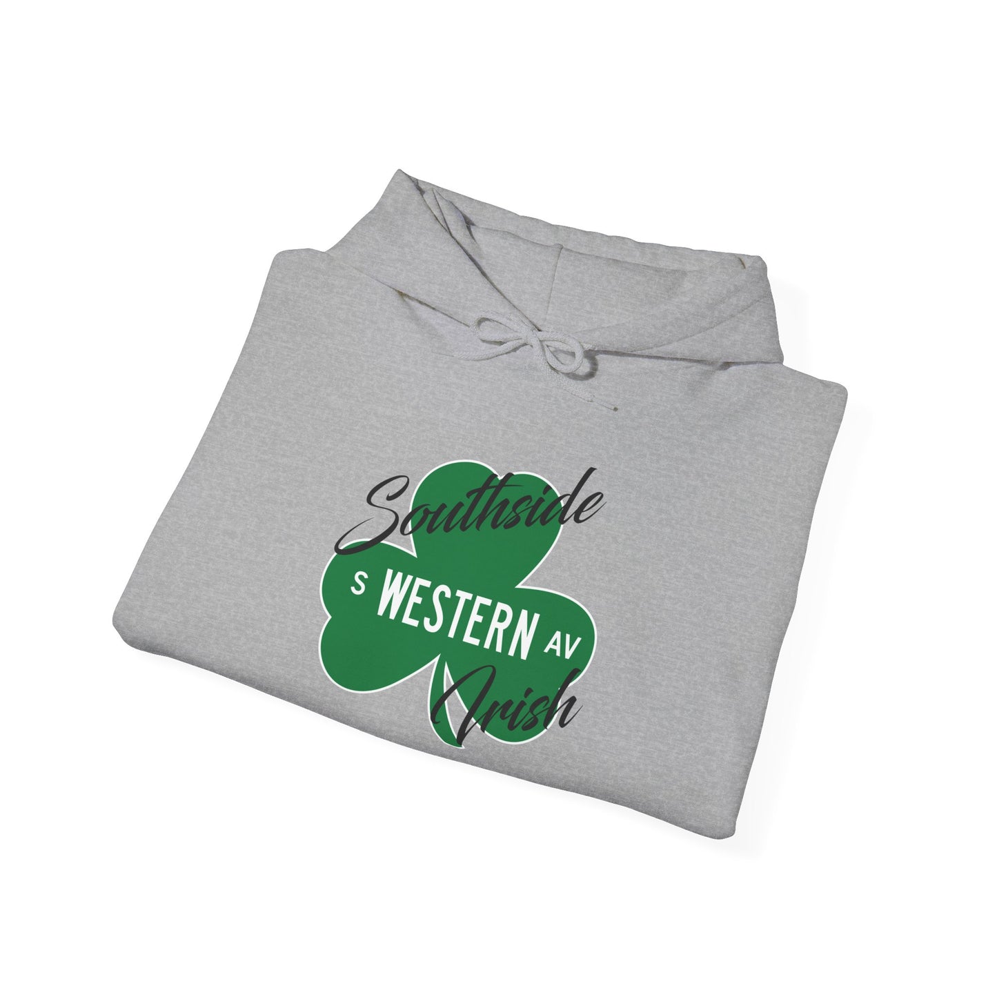 Chicago Southside Irish St. Patrick's Day Parade Western Avenue Shamrock Hooded Sweatshirt