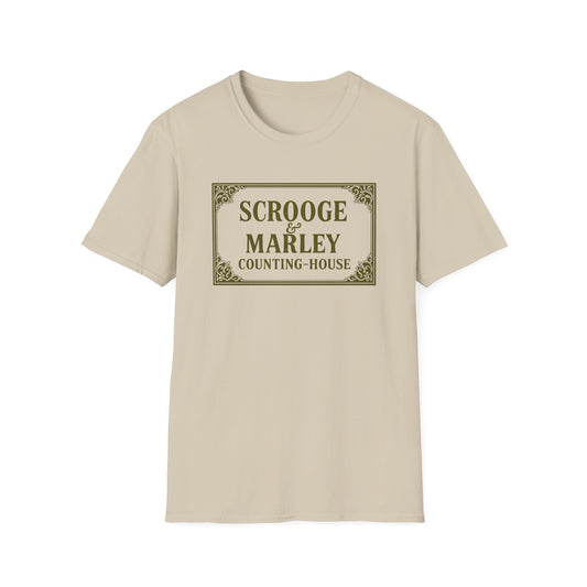 Scrooge & Marley Counting-House Tee - Christmas Holiday Unisex Softstyle T-Shirt