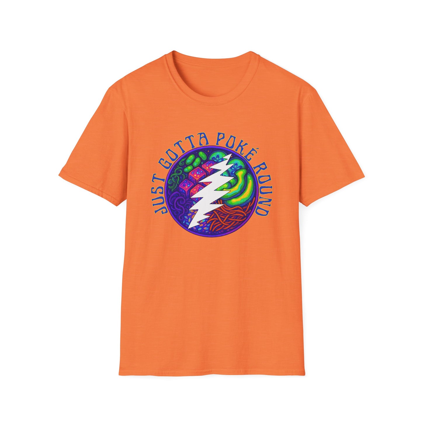 Grateful Dead Psychadelic Shakedown Street Parody Shirt - Just Gotta Poké Round - Cosmic Unisex Softstyle T-Shirt