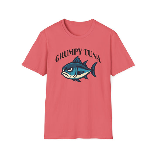 Grumpy Tuna Sad Fish Softstyle Unisex T-Shirt
