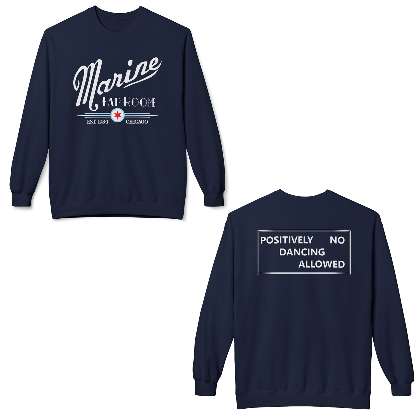 Marine Tap Room - Historic Chicago Tavern Vintage Crewneck Sweatshirt